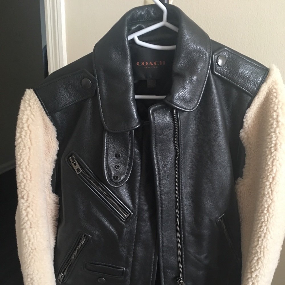 Coach leather jacket
